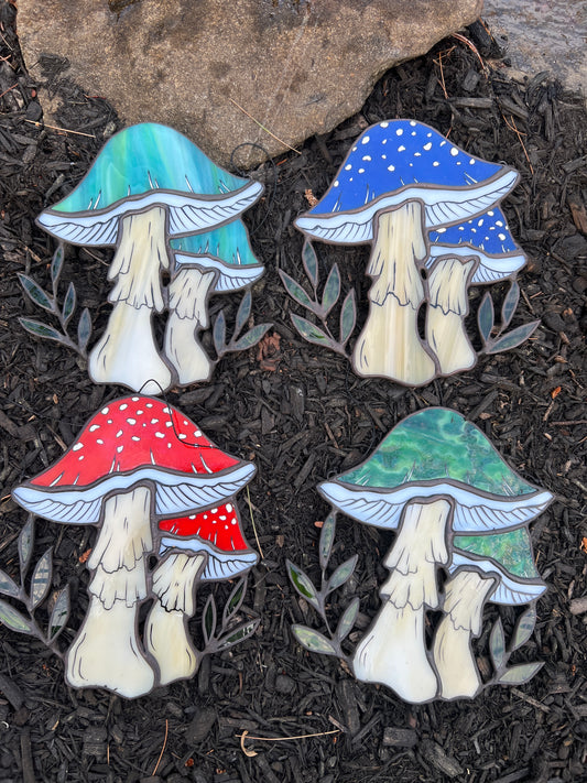 Toadstools - Stained Glass