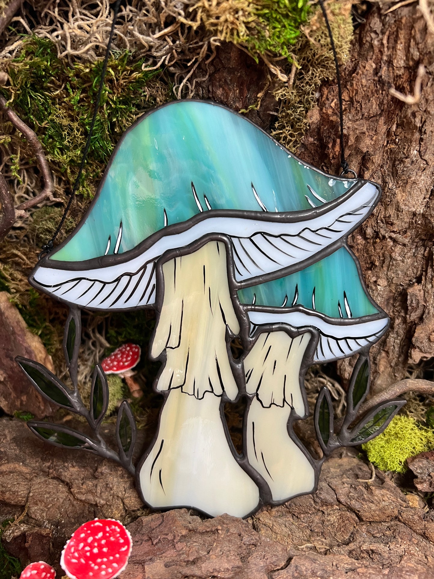 Toadstools - Stained Glass