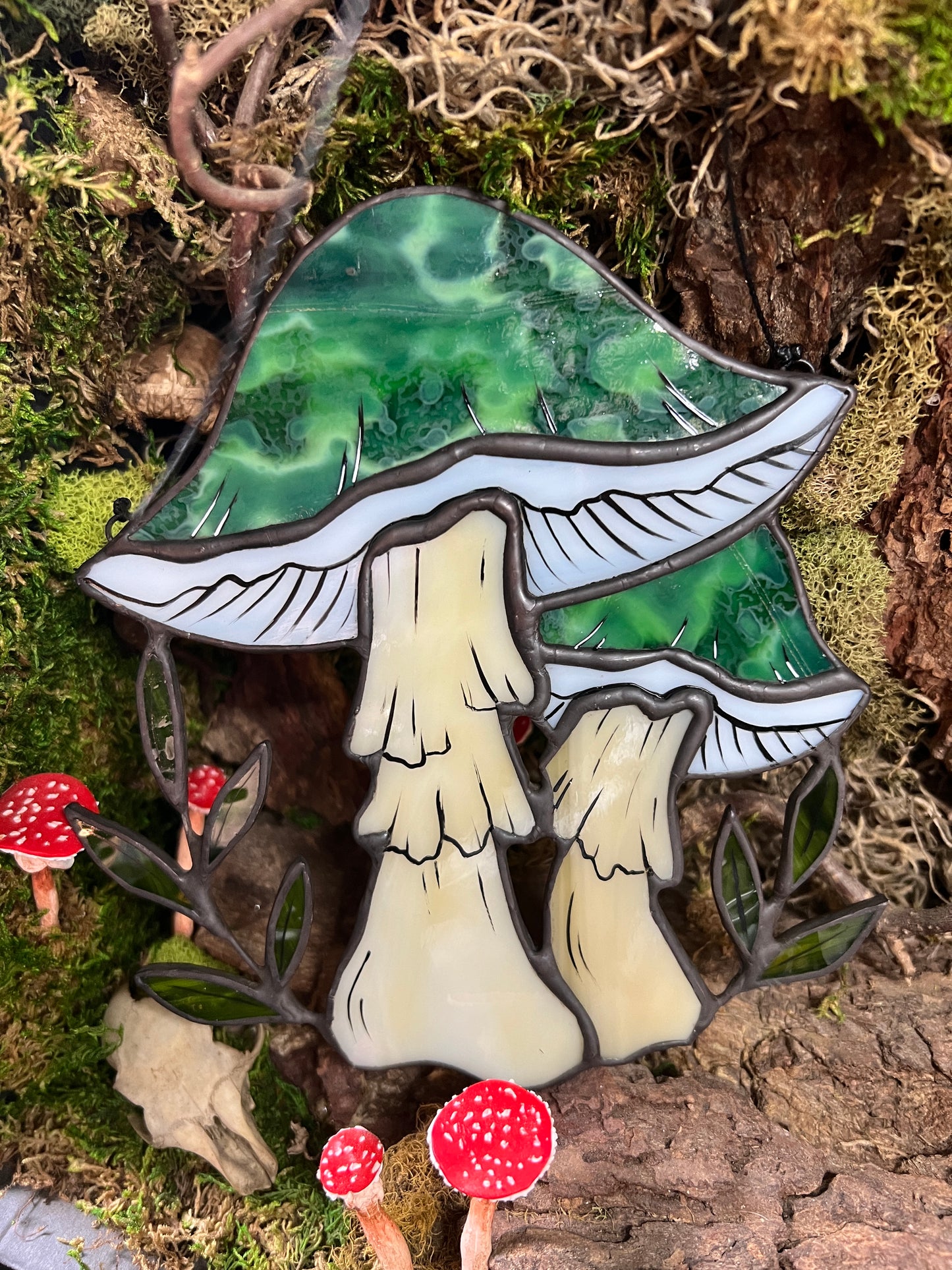 Toadstools - Stained Glass