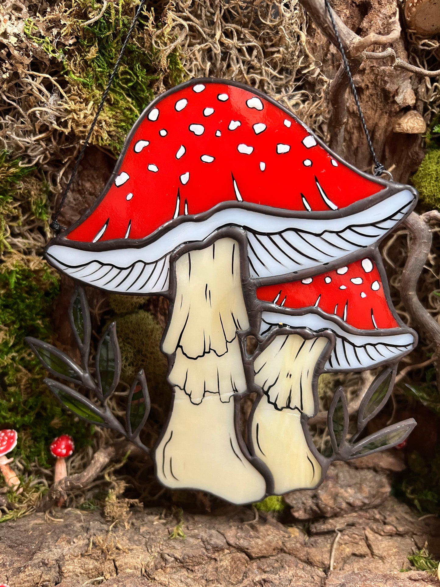 Toadstools - Stained Glass