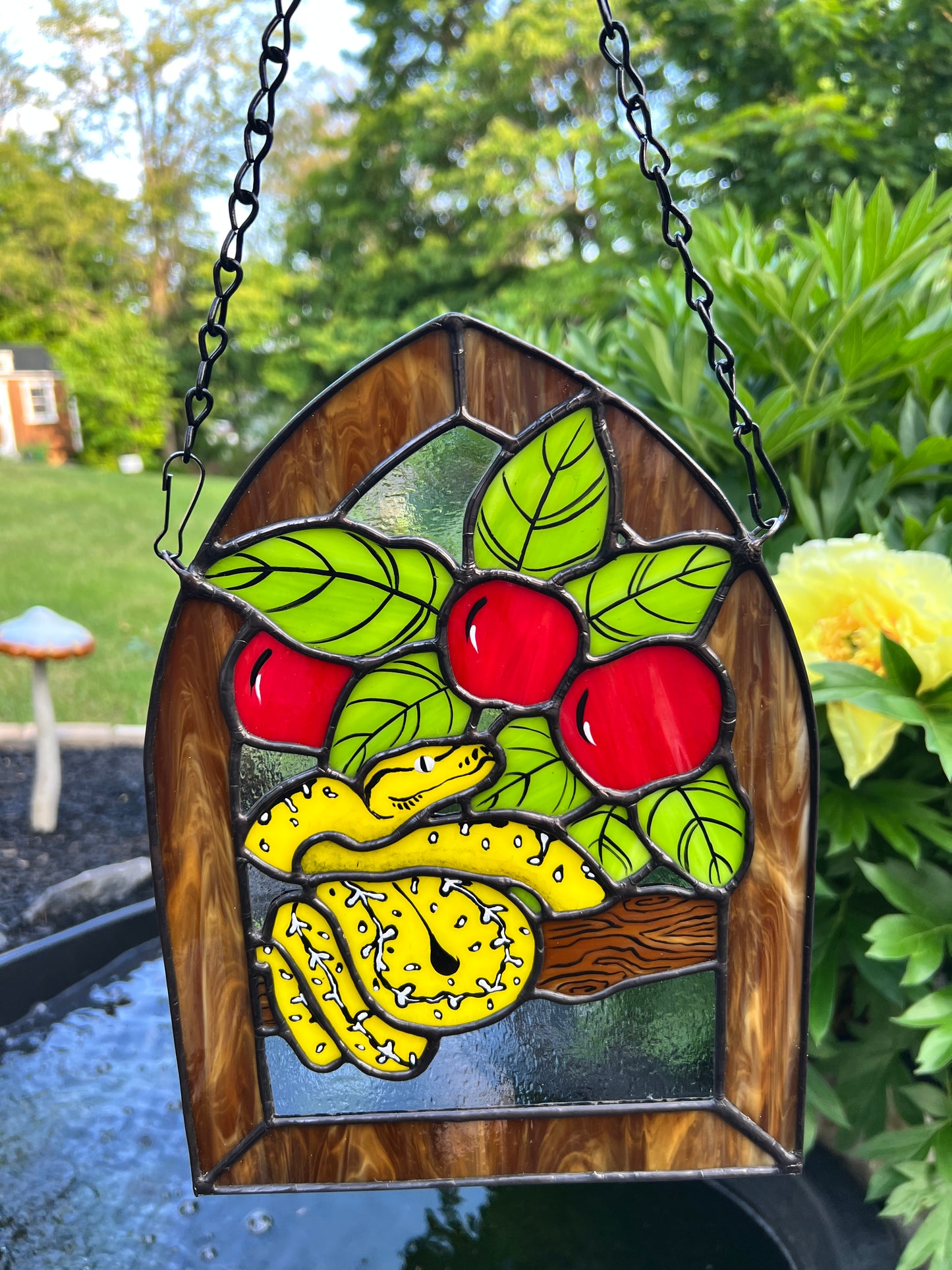 Yellow Snake - Stained Glass