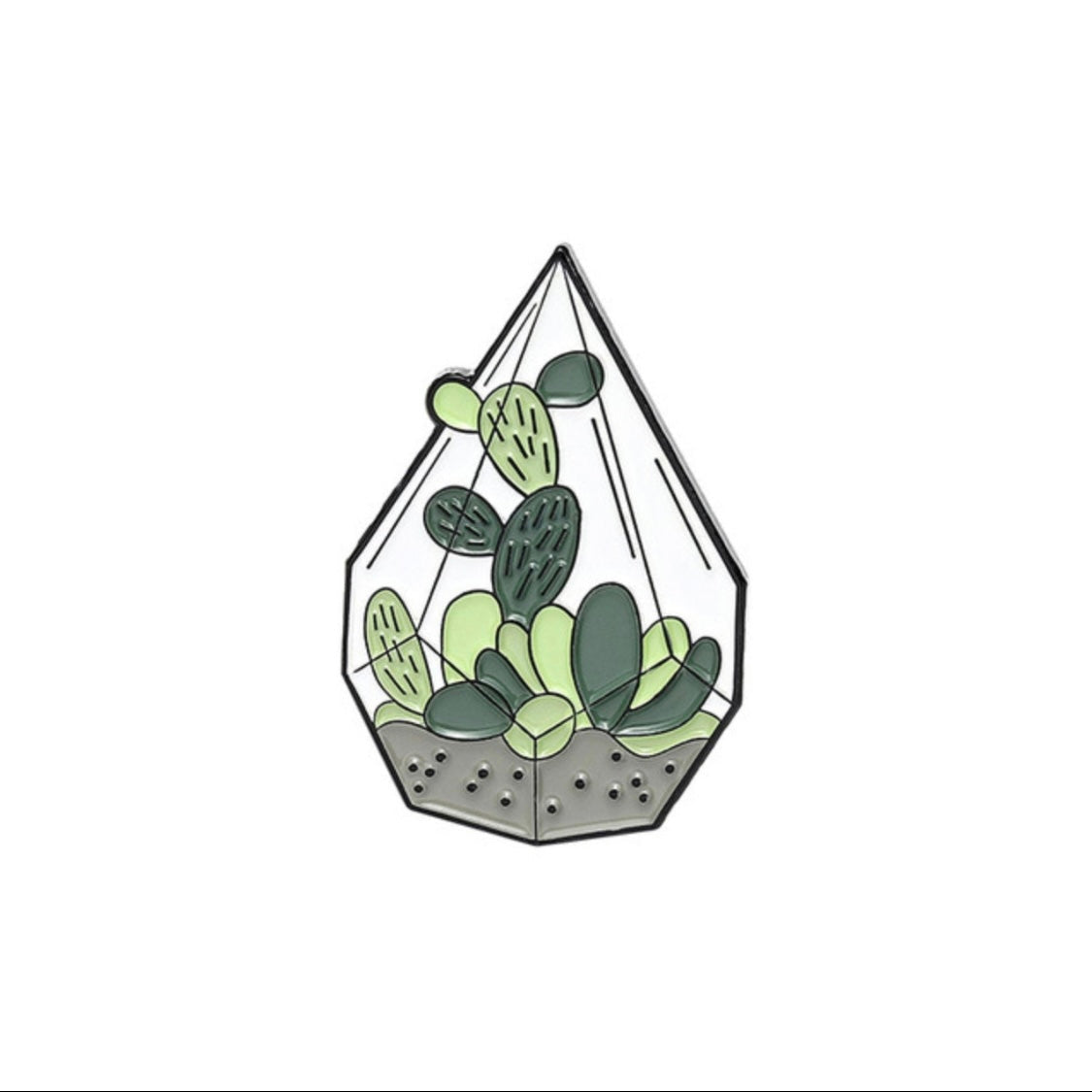 Terrarium Enamel Pins