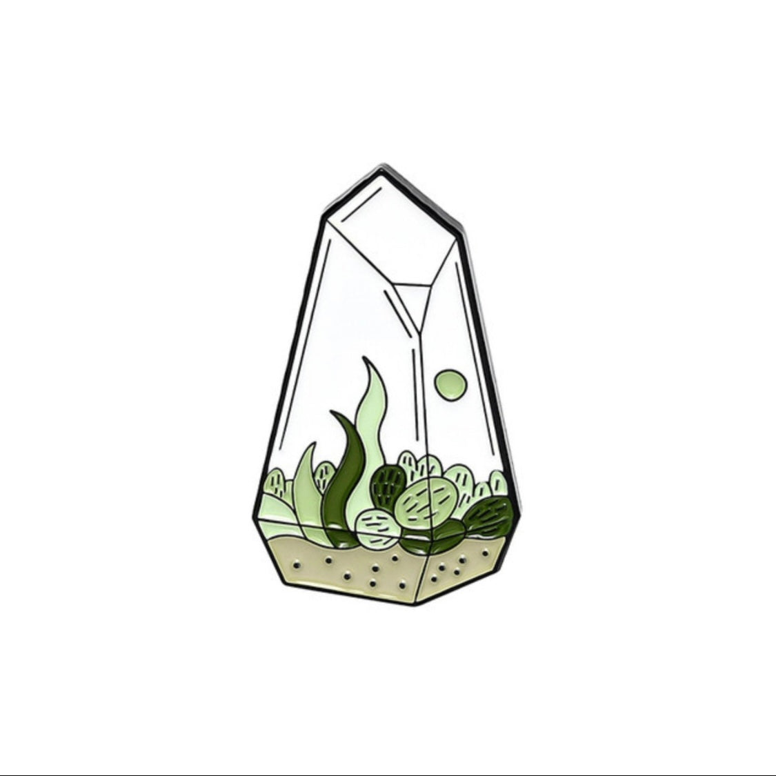 Terrarium Enamel Pins