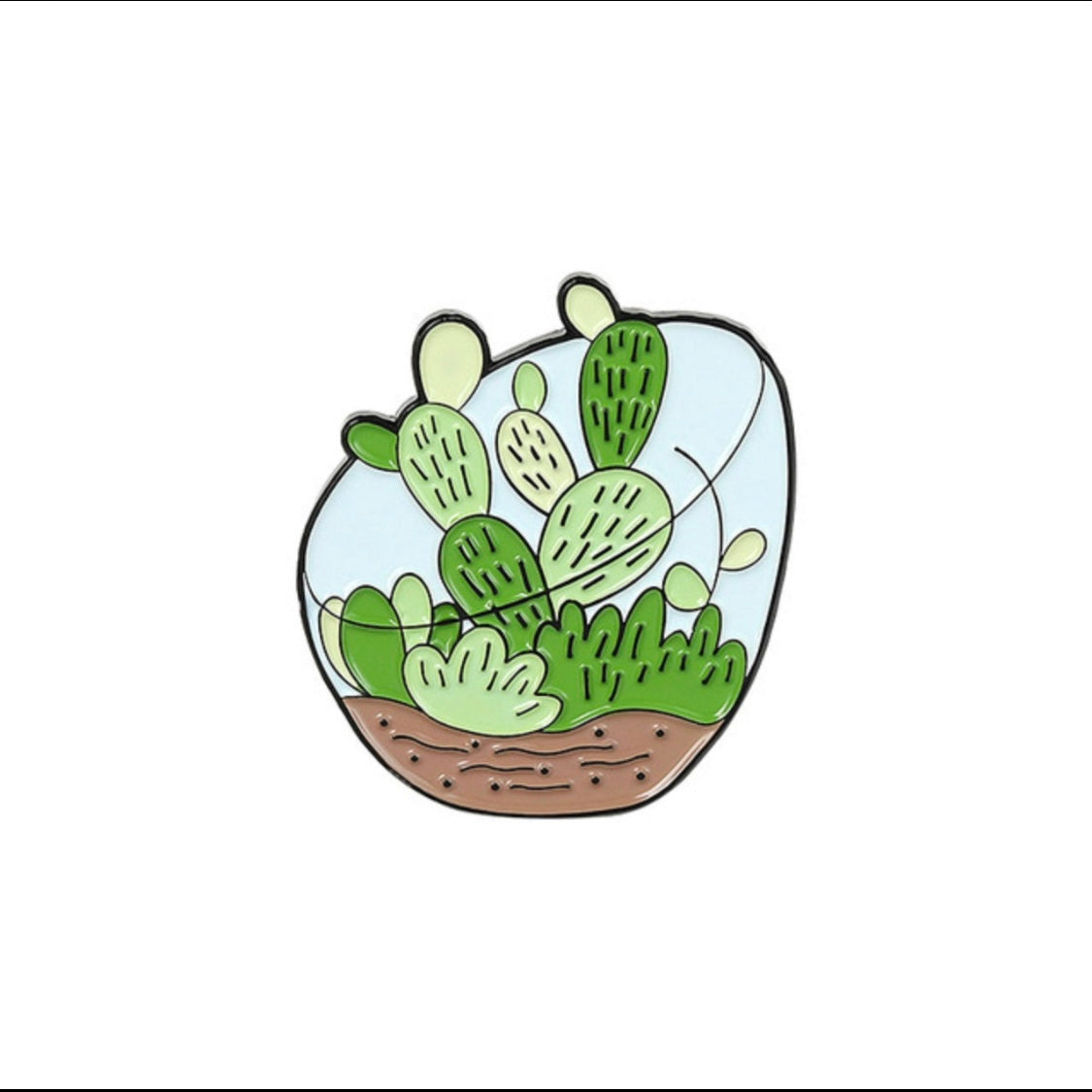 Terrarium Enamel Pins