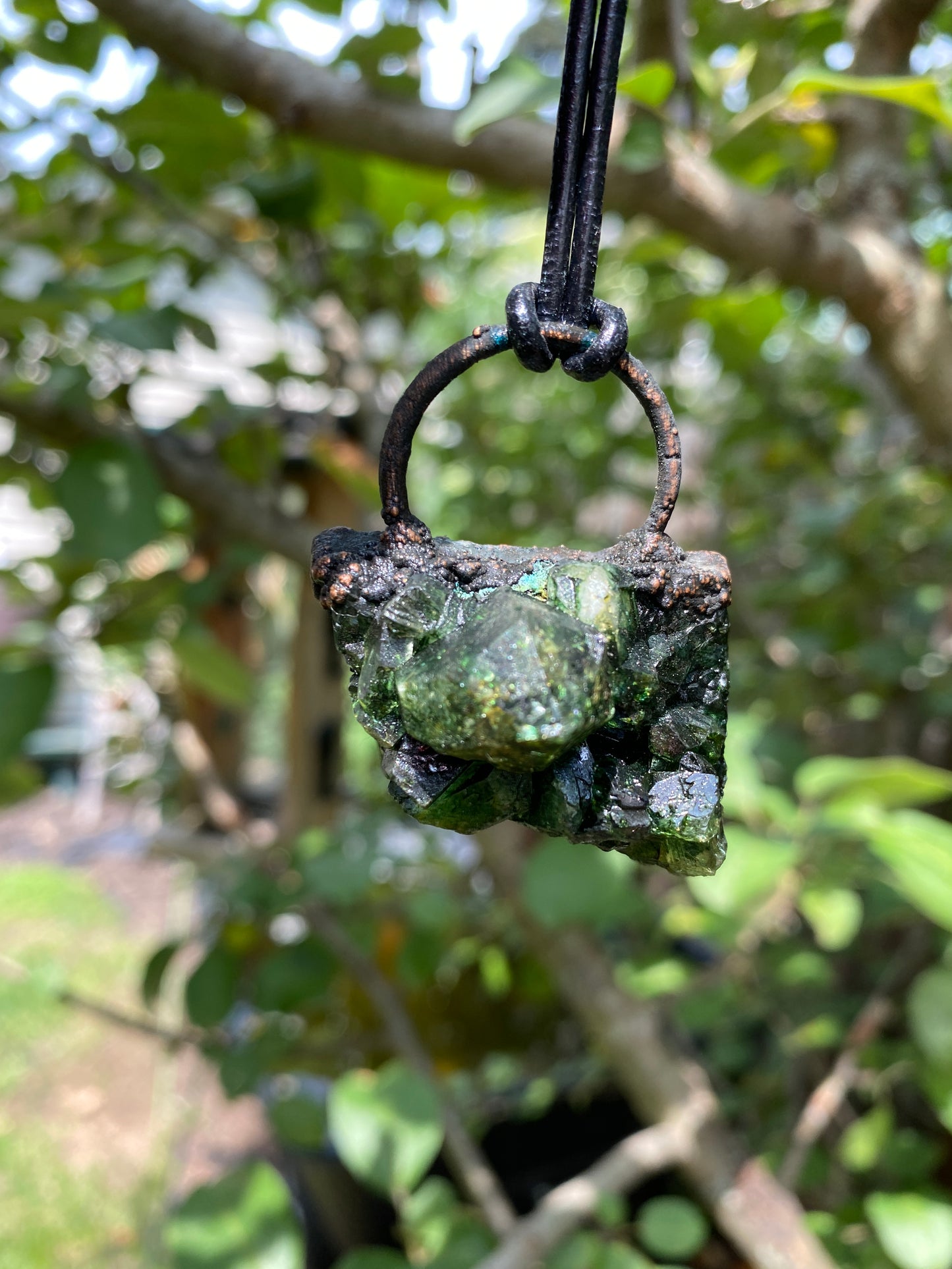 Green Amethyst Pendant
