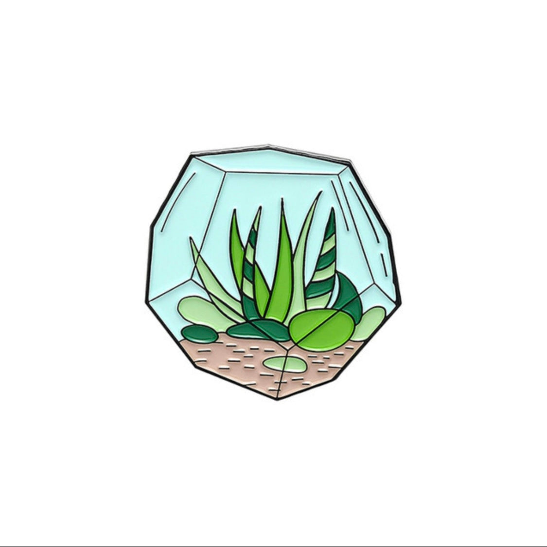 Terrarium Enamel Pins