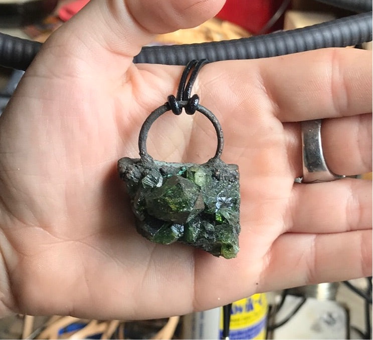 Green Amethyst Pendant