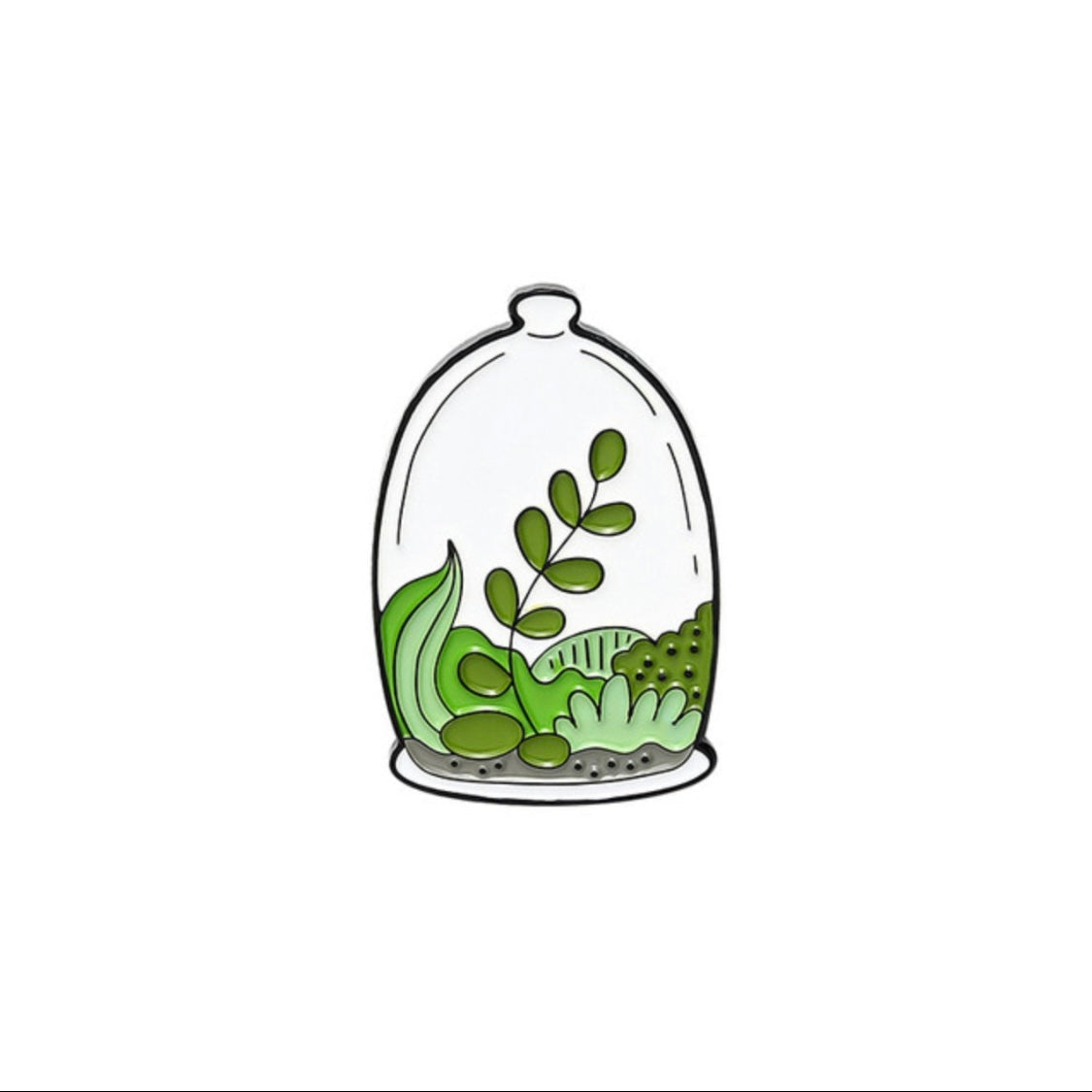 Terrarium Enamel Pins