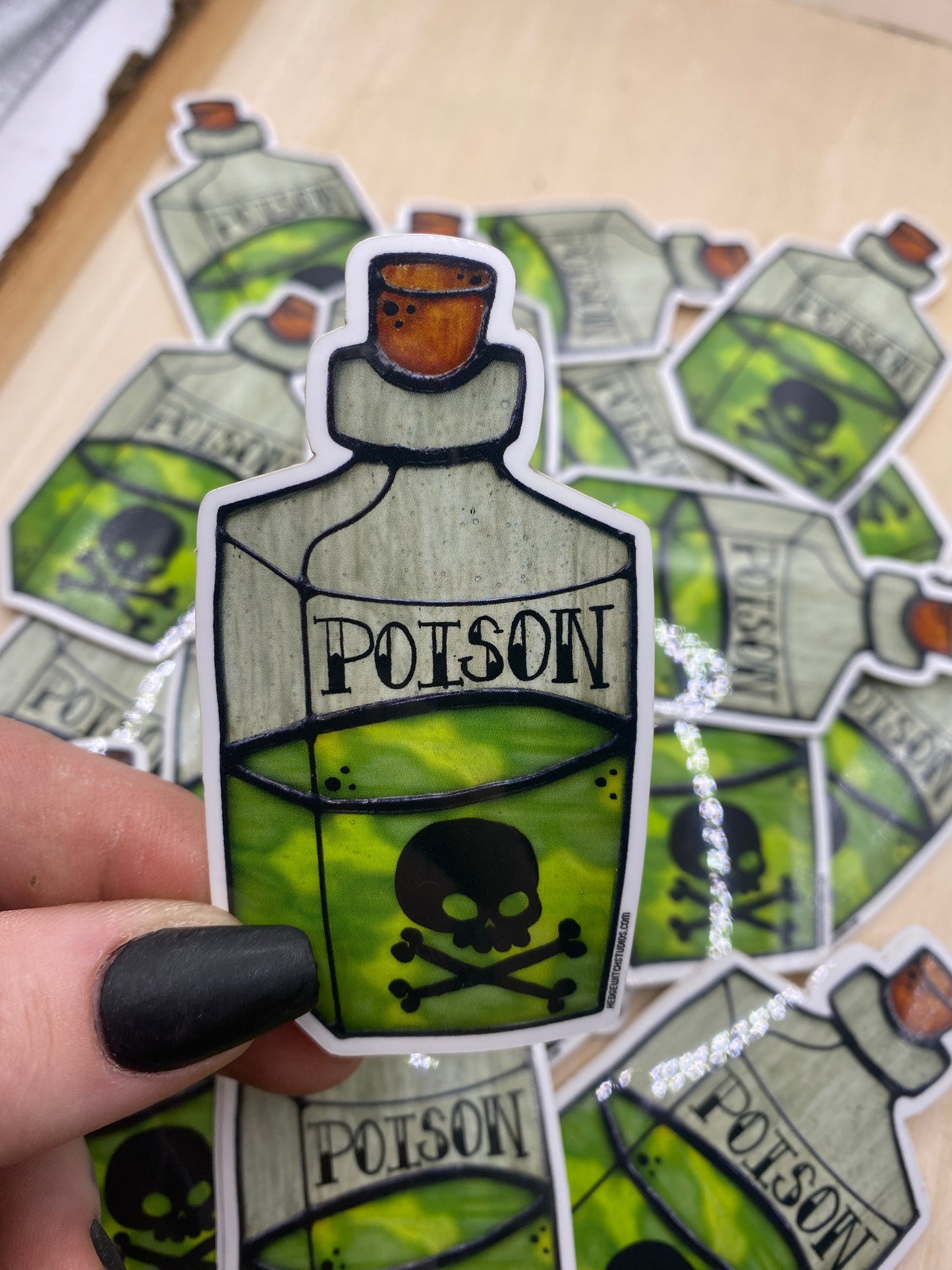 Poison Bottle Sticker