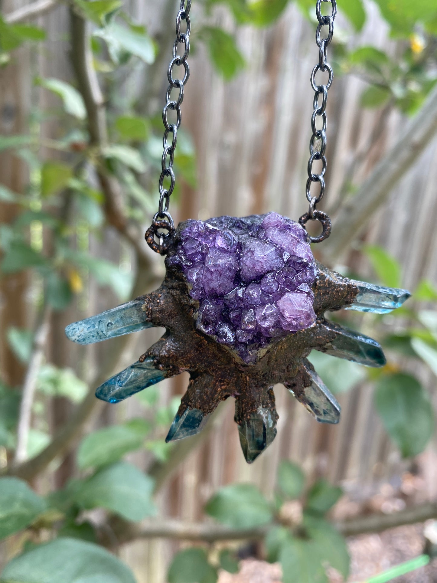 Amethyst & Titanium Quartz