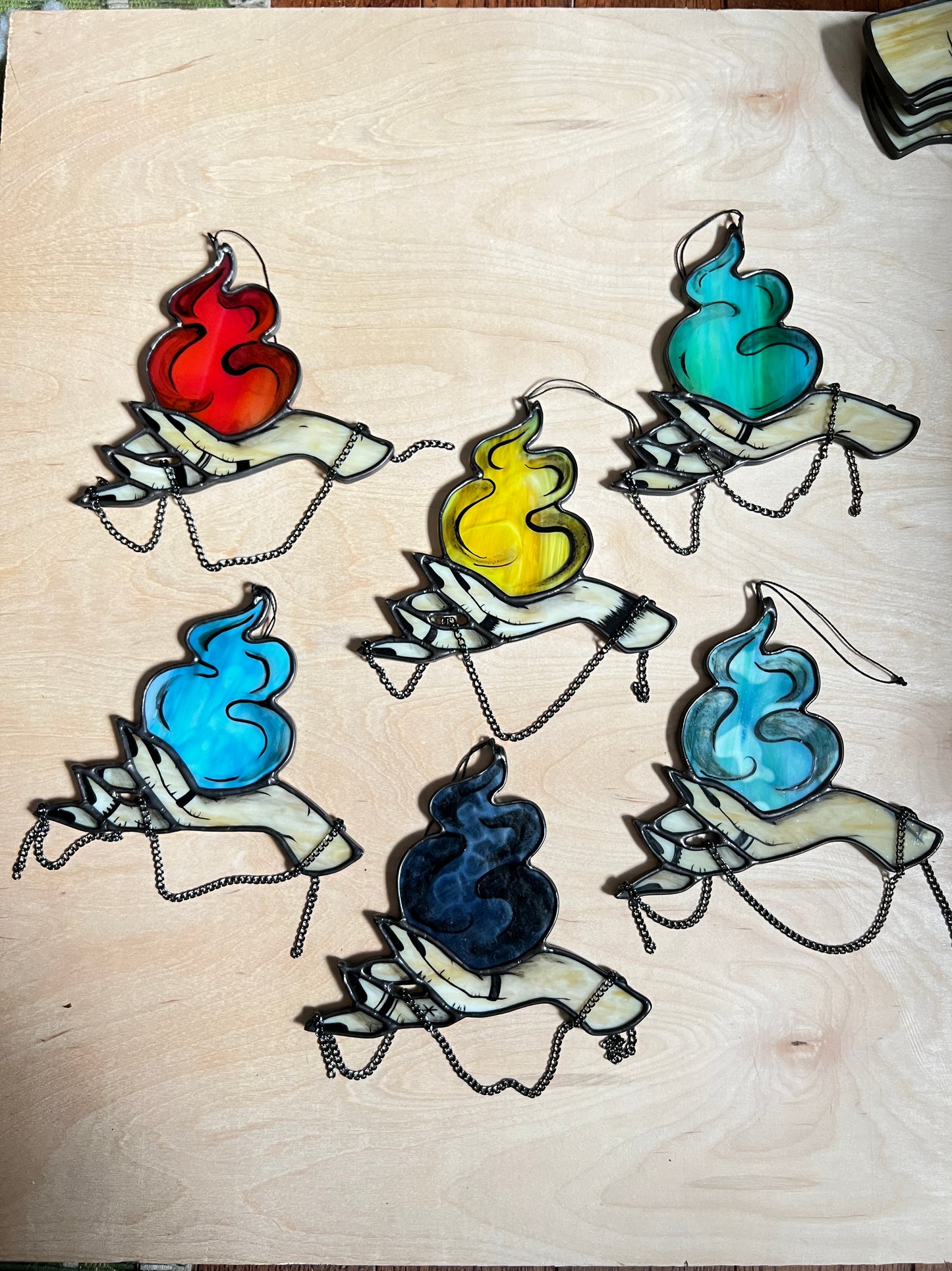 Magic Elemental Hand - Stained Glass