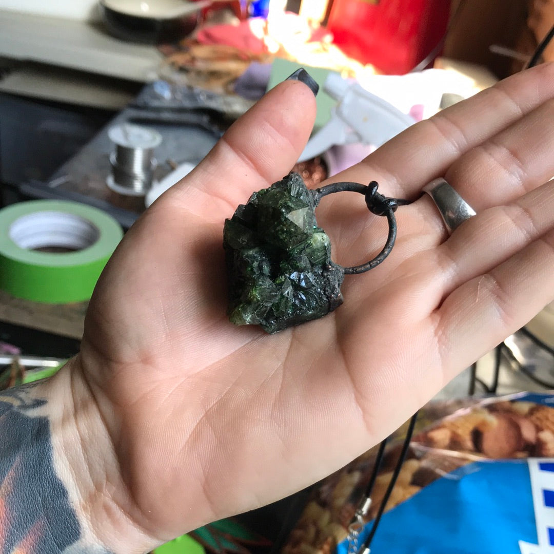 Green Amethyst Pendant