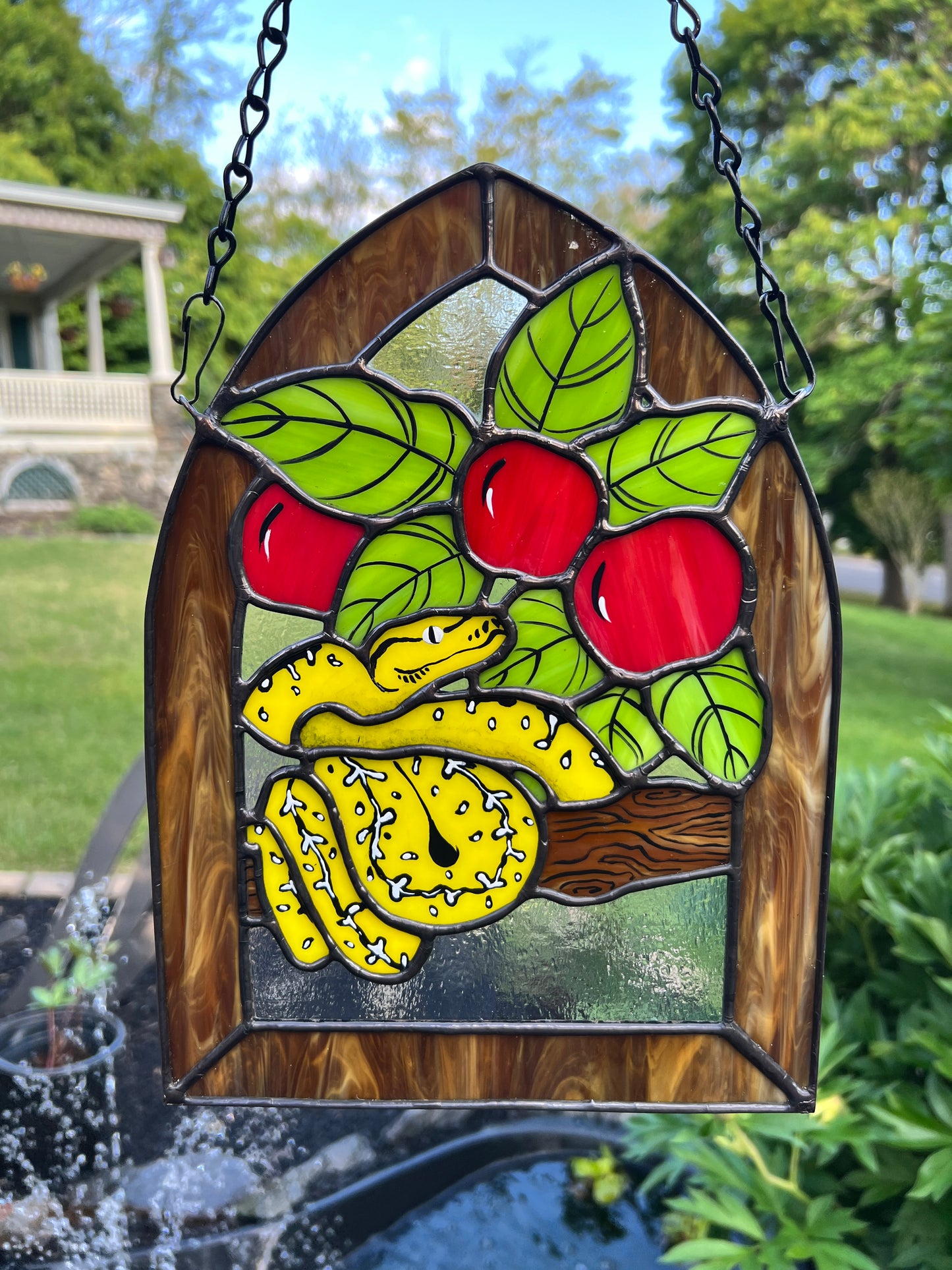Yellow Snake - Stained Glass
