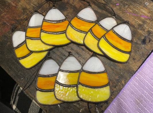 Candy Corn - Stained Glass